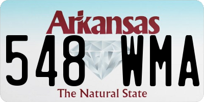 AR license plate 548WMA