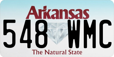 AR license plate 548WMC