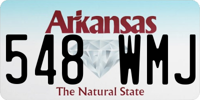 AR license plate 548WMJ