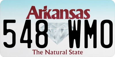 AR license plate 548WMO