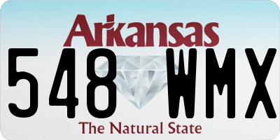 AR license plate 548WMX