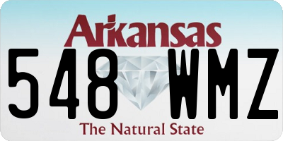 AR license plate 548WMZ