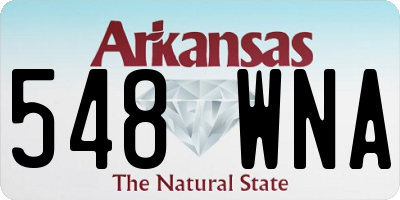 AR license plate 548WNA