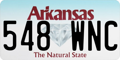 AR license plate 548WNC