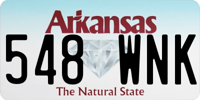 AR license plate 548WNK