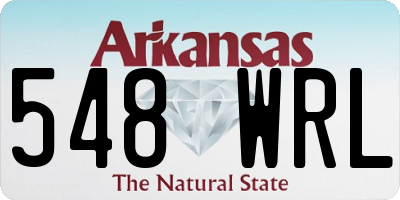 AR license plate 548WRL