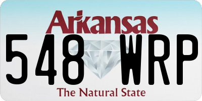AR license plate 548WRP