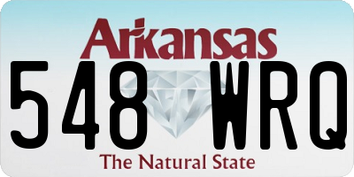 AR license plate 548WRQ