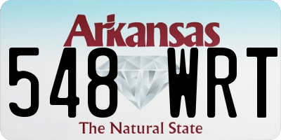 AR license plate 548WRT