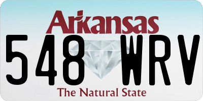 AR license plate 548WRV