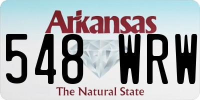 AR license plate 548WRW