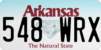 AR license plate 548WRX
