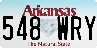 AR license plate 548WRY