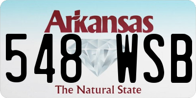 AR license plate 548WSB