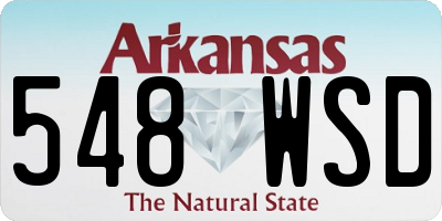 AR license plate 548WSD