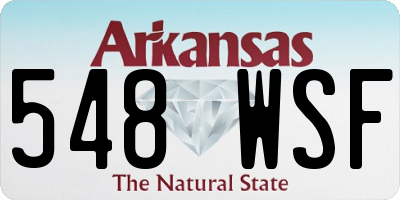 AR license plate 548WSF
