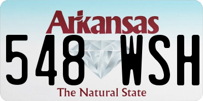 AR license plate 548WSH