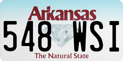 AR license plate 548WSI