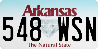 AR license plate 548WSN