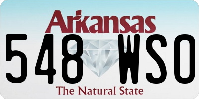 AR license plate 548WSO