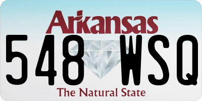 AR license plate 548WSQ
