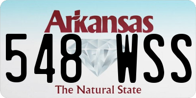 AR license plate 548WSS