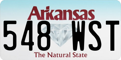AR license plate 548WST