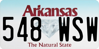 AR license plate 548WSW