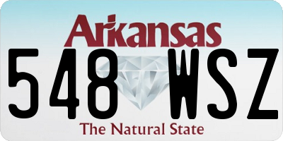 AR license plate 548WSZ