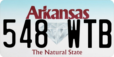 AR license plate 548WTB