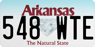 AR license plate 548WTE