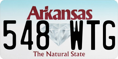 AR license plate 548WTG
