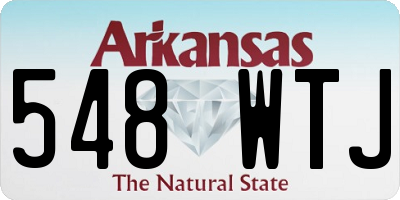 AR license plate 548WTJ
