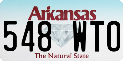AR license plate 548WTO