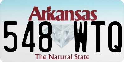 AR license plate 548WTQ