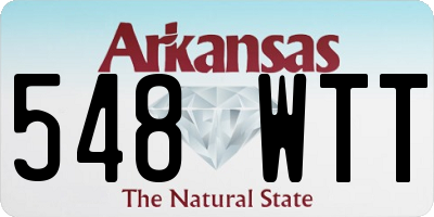 AR license plate 548WTT