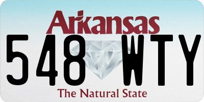 AR license plate 548WTY