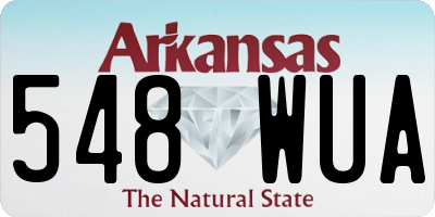 AR license plate 548WUA