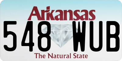 AR license plate 548WUB