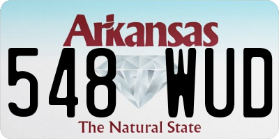 AR license plate 548WUD