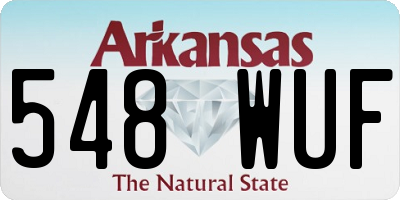 AR license plate 548WUF