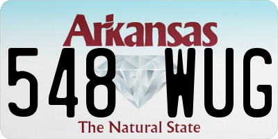 AR license plate 548WUG