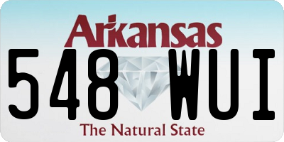 AR license plate 548WUI