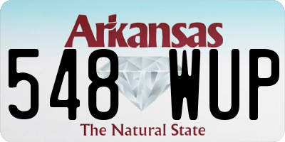 AR license plate 548WUP