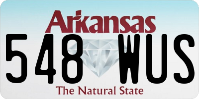 AR license plate 548WUS