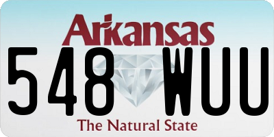 AR license plate 548WUU