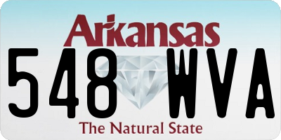 AR license plate 548WVA