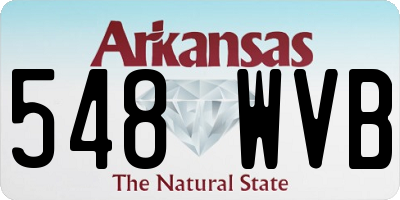AR license plate 548WVB