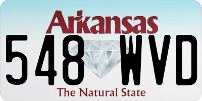 AR license plate 548WVD
