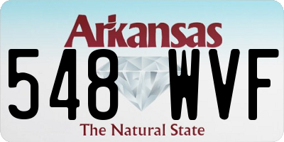 AR license plate 548WVF